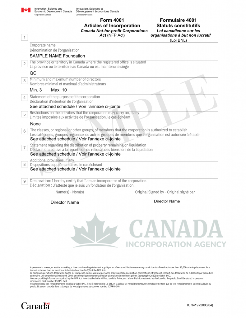 CA-Federal non-profit