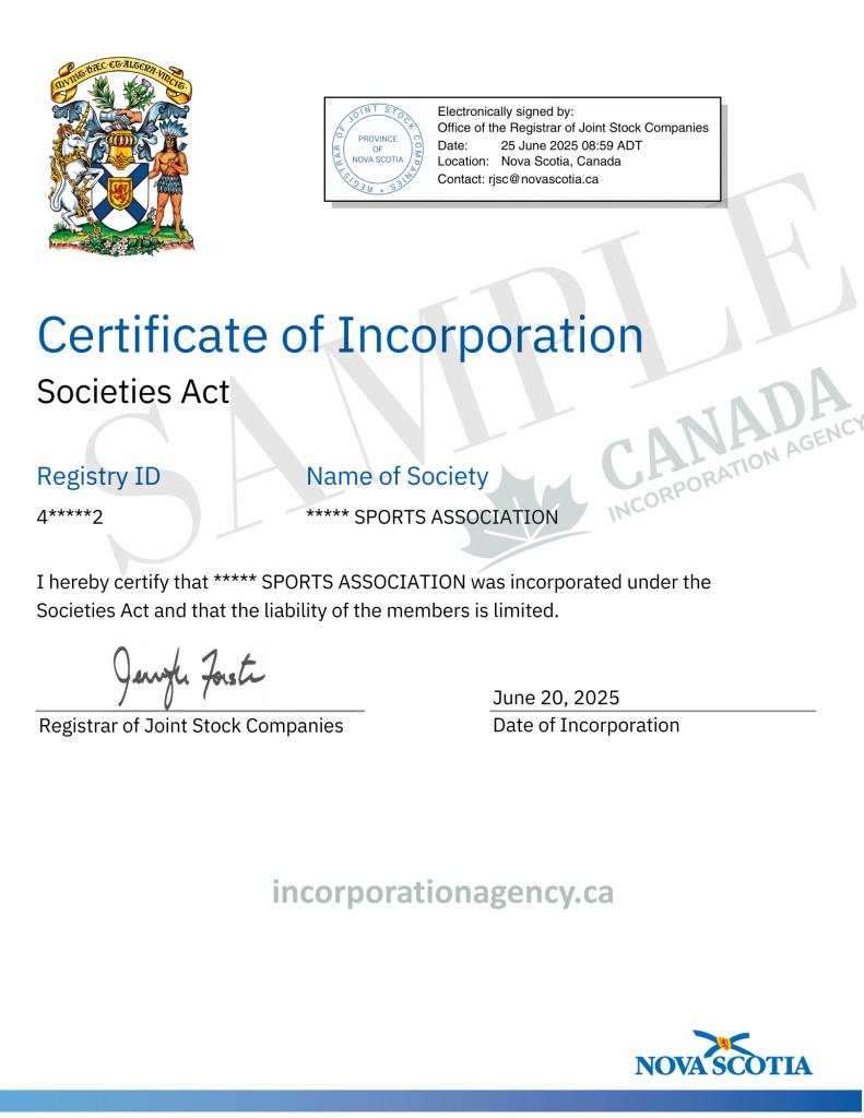 nova scotia non-profit